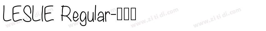 LESLIE Regular字体转换